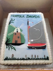 A Norfolk Broads inspired cake