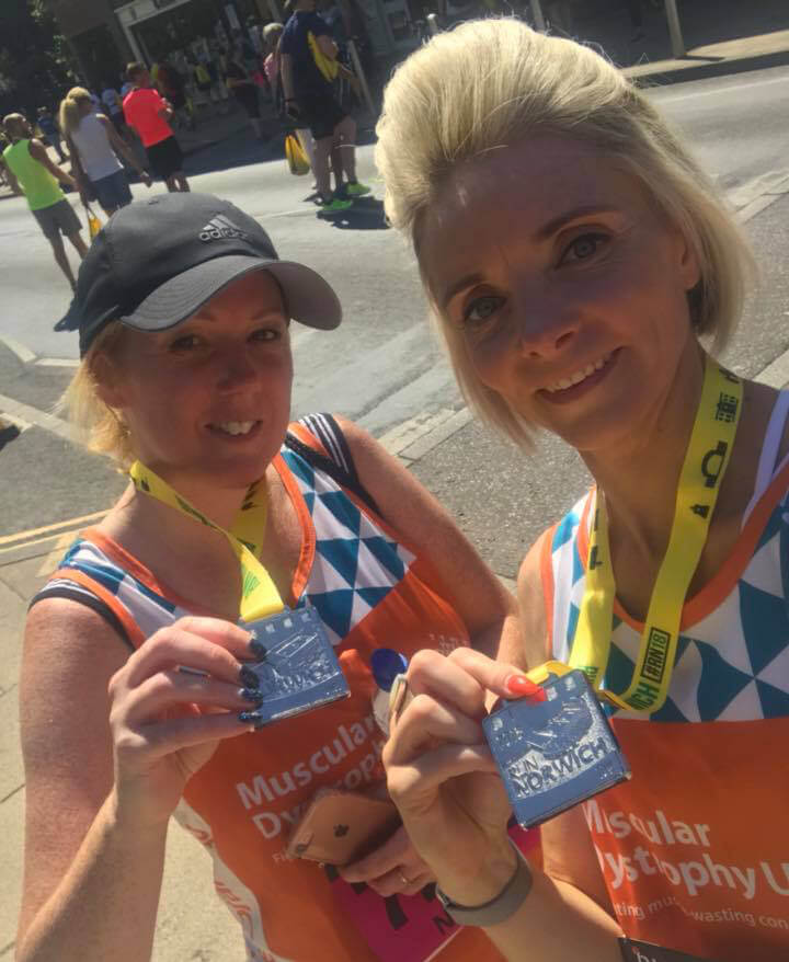 Ness and Natalie completed Run Norwich